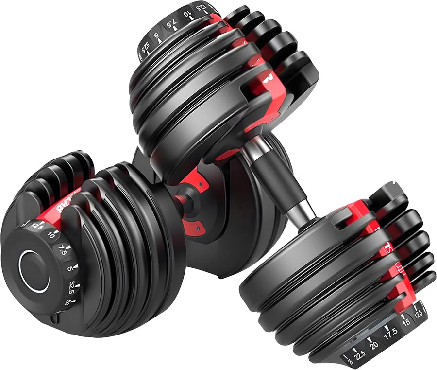 2 × 24kg Adjustable Dumbbell Set
