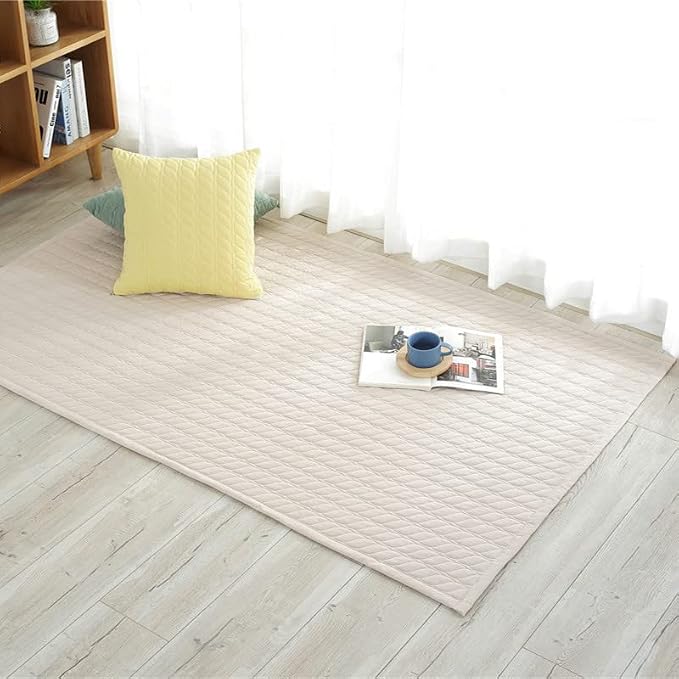 Natural Cotton Yoga Rug with Carry Bag – 200 × 70 cm