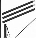 Collapsible martial arts training staff and carry bag